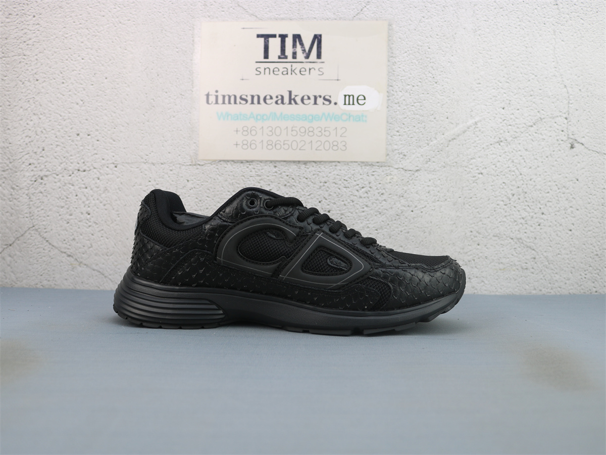 Dior B30 Black Python Skin Men Trainers
